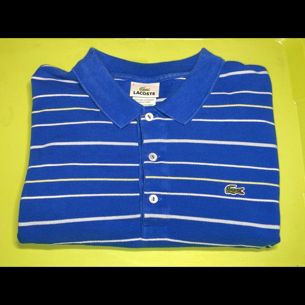 Lacoste Men’s Short Sleeve Polo Size 7